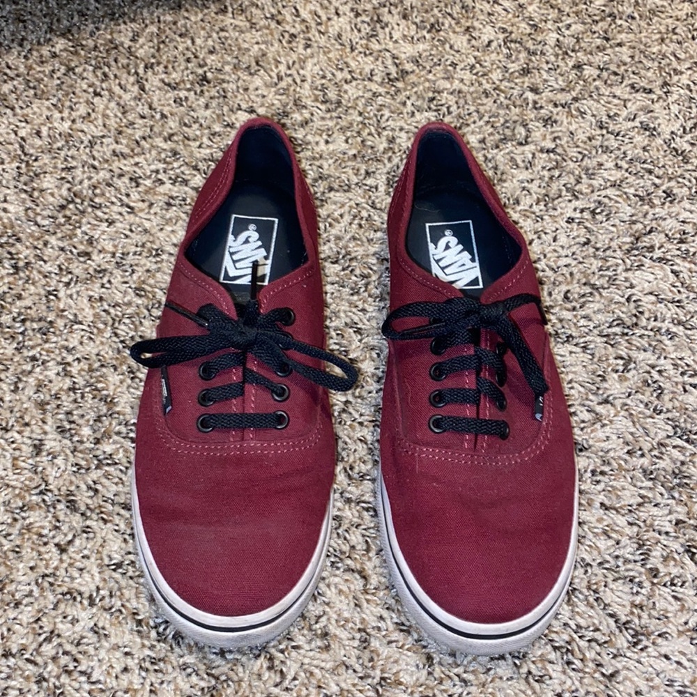 Maroon vans. Size 8.5